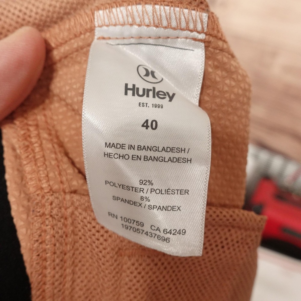 Hurley Shorts Mens 40 Chino Microfiber Stretch 10 Inseam Casual Summer - Picture 9 of 10
